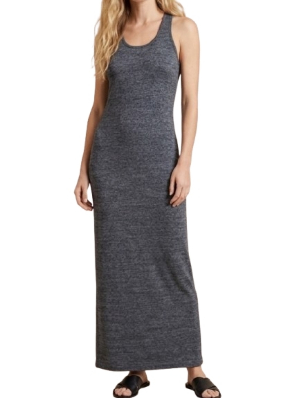 EILEEN FISHER Marled Knit Tank Maxi Dress